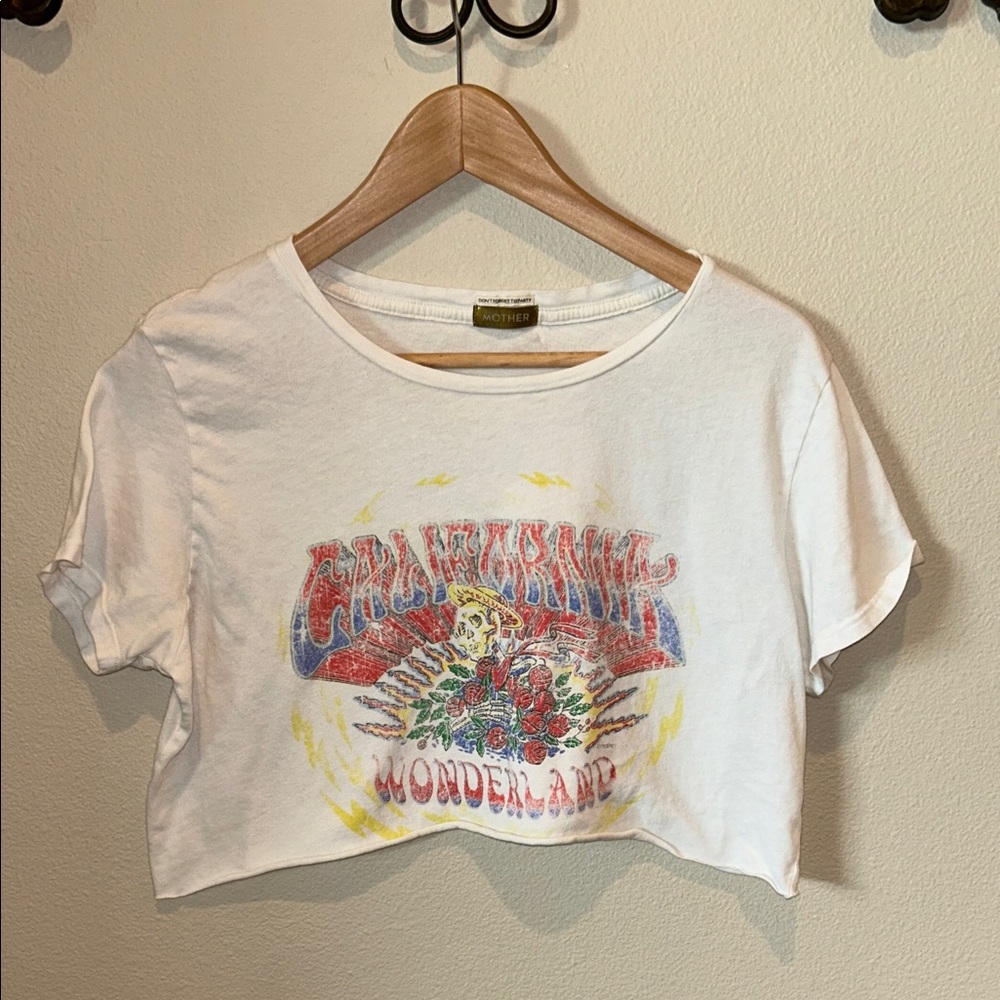 MOTHER "CALIFORNIA WONDERLAND" THE LITTLE GOODIE TEE **ALTERED